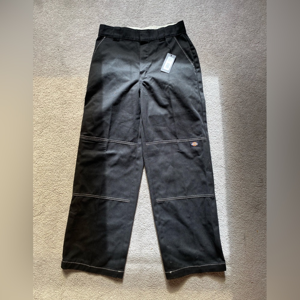 Dickies Black Cargo Pants Straight-Leg